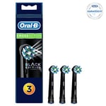 Braun Oral-B 4210201216162 Oral-B CrossAction Black Edition Replacement Toothbrush Heads 16 Degree Bristles for Superior Cleaning Pack of 3