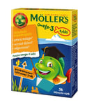 Möllers Omega-3 Fiskgelé med omega-3 syror och vitamin D3 för barn Apelsin och citron 36 st. (P1)