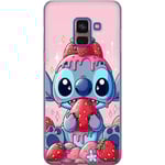 Samsung Galaxy A8 (2018) Genomskinligt Skal Stitch