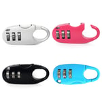Mini 3 Digits Travel Combination Lock Safety Padlock For Suitcases Cabinets UK
