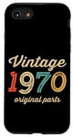 Coque pour iPhone SE (2020) / 7 / 8 Vintage 1970 Original Parts Birthday Lampe Italique