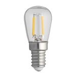 Unison - LED E14 päron 0,8W 2200K dimbar - Ljuskälla - Transparent