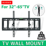 TV Wall Mount Bracket Shelf Tilt Flat Plasma LCD 32 40 43 50 55 60 65" INCH TV