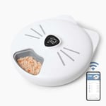 Fontaine à eau pour chat - CATIT - PIXI - 2,5L - Avec LED - Trois réglages de débit d’eau - Rose pale