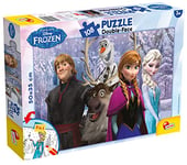 Lisciani - Disney Puzzle La Reine des Neiges - Maxi Puzzle 108 Pièces - Double Face - Verso A Colorier - Jeu Educatif - A partir de 3 ans
