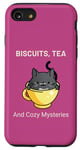 iPhone SE (2020) / 7 / 8 Biscuits, Tea, and Cozy Mysteries | Cute Cat Cosy Mystery Case