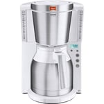 Kaffebryggare - MELITTA - Look IV Therm Timer 1011-15 - Programmerbar - AromaSelector - Isolerad kanna - Vit