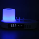 Wireless Charger Clock Touch Control Colourful Night Light 6USB Interface Fa BST