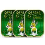 Sardine Fillets in Extra Virgin Olive Oil | 3 x 100 g | Berthe | Ramirez | Portugal
