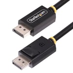 StarTech.com Câble DisplayPort 2.1 de 1m, Câble DisplayPort DP80 Certifié VESA avec UHBR20/HDR/DSC 1.2a/HDCP 2.2, 16K/8K 60Hz, 4K 240Hz, 80Gbps, Câble DP 2.1, Cordon pour Écran/Moniteur UHD, M/M