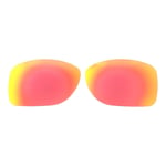 Walleva Fire Red Polarized Replacement Lenses For Oakley Gauge 8 L Sunglasses