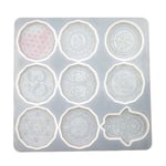 Kristall form Handgjorda Flower of Life örhängen Eardrop Dangler Mould DIY Hantverk Smycken Form