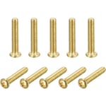 10-pack Mässingsskruvar, M3 x 16mm, Phillips-huvud