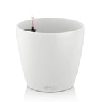 LECHUZA Planter Classico Color 35 All-in-ONE White Display Stand Pot 13210