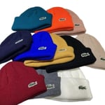 Lacoste2 Stickad Mössa Beanie Mössa Vinter Varma Utomhus Mössa för Män och Kvinnor