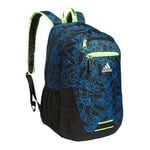 adidas Unisex's Foundation 6 Backpack Bag, Outline Bos Toss Pulse Blue/Black/Lucid Lemon Yellow, One Size