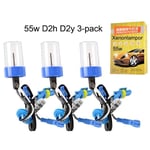 Xenonlampor 55W D2Y D2H 6000K 3-pack HID NBB 225 Alpha MultiColor MultiColor D2y D2h 6000k