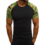 Men Summer Tight Fit Muscle Short Sleeve T-Shirt Gym Sport Tee Shirts Casual Top