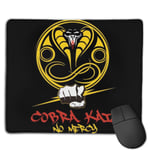 Cobra Kai Logo No Mercy Customized Designs Non-Slip Rubber Base Gaming Mouse Pads for Mac,22cm×18cm， Pc, Computers. Ideal for Working Or Game
