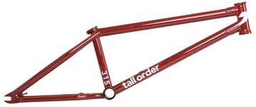 Tall Order 315 V2 Freestyle BMX Ramme (Burgundy Red)