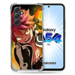 Cokitec Coque Renforcée en Verre Trempé pour Samsung Galaxy A54 5G Manga Fairy Tail Natsu