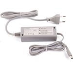 Adaptateur secteur Chargeur Câble pour Nintendo Wii U Gamepad (Gris)