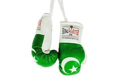 RingMasterUK Mini Boxing Gloves Car Hanger Van Rear Mirror Gift Flags (Pakistan)