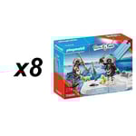 4008789706065 | Colis 8 pcs Playmobil Pêcheur sur Glace | Ref 70606 | Vente en g