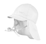 Maximo Mini-Cap With Visor, White