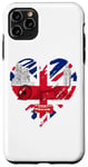 iPhone 11 Pro Max Cool UK Flag Heart Graphic Proud To Be British I Love London Case