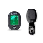 Carry-on CT-1 Accordeur chromatique à clipser pour guitare, basse, ukulélé C avec écran LCD pivotant Noir