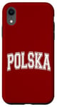Coque pour iPhone XR Polska Pologne Varsity Style maillot de sport