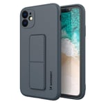 Wozinsky Kickstand Silikon Skal iPhone 12 Mini - Navy Blå - TheMobileStore iPhone 12 Mini tillbehör