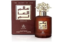 The Crown Of Ayat 100 ml - Parfum Fabriqué à Dubaï EDP Arabe Pour Hommes et Femmes - Oud Oriental Avec des Notes de Vanille Citron Cuir Ambre Orange et Musc (Realm)