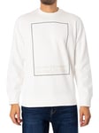 Armani ExchangeBox Logo Sweatshirt - Off White