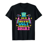Due To Inflation Memorial Day 4th Of July Pansexual LGBT-Q T-Shirt