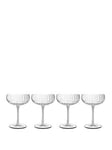 Luigi Bormioli Optica Collection 300 Ml Champagne Glasses &Ndash; Set Of 4