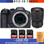 Canon EOS R7 + RF 24-70mm F2.8 L IS USM + 3 SanDisk 64GB Extreme PRO UHS-II SDXC 300 MB/s + Guide PDF ""20 techniques pour r?ussir vos photos