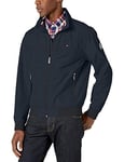 Tommy Hilfiger Men's Performance Faux Memory Bomber Jacket Transitional, Navy Unfilled, XXL