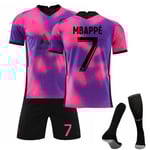 Fotbollssats Fotbollströja Träningströja CNMR Mbappe kids 26(140-150cm)