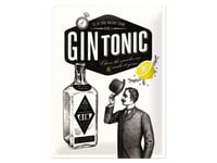 Nostalgic Art Plåtskylt - Gin Tonic 30x40 cm