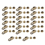 Alloy Boots Hook Rivets, 0.8 x 0.2in Boots Lace Hook Rivets with Tape Bronze Hiking Shoes Fastener Piece Clothing Accessories