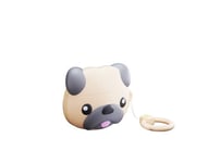 MOJIPOWER, Airpods 3rd Gen Case, Airpods 3rd Gen Cover with Side Keyring Protective Case for Airpods Pug Design