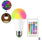 E27 Smart Light Bulbs Rgb Led Lamp Compatible Garden B 5w E27rgb+warm White
