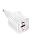 Power Charger USB-A to USB-C 33W (White)
