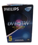 Philips DVD +RW Rewritable Blank Discs 4.7GB 120 Mins Pack of 5 All sealed