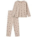 Wheat GOTS Mila Blommig Pyjamas Ljuslila | Lila | 116 cm
