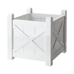 Cinas - Rosenborg 40x40x40 cm Vit Planteringslåda