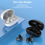 (black)Clip On Open Ear Headphones Waterproof Bone Conduction Headphones