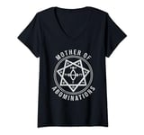 Womens The Seal Of Babalon | Mother of Abominations V-Neck T-Shirt